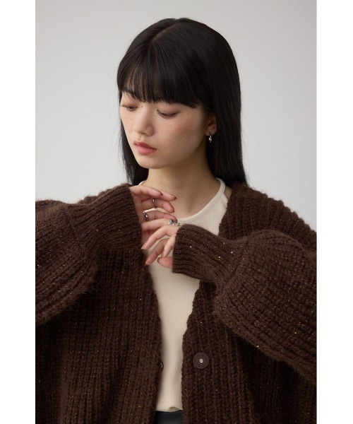 AZUL BY MOUSSY（アズールバイマウジー） カーディガン スパンコール