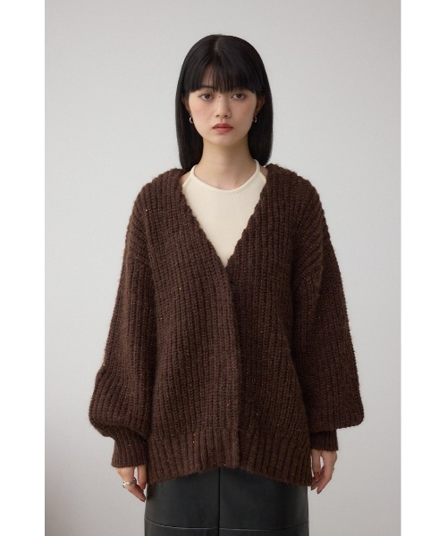 AZUL BY MOUSSY（アズールバイマウジー） カーディガン スパンコール