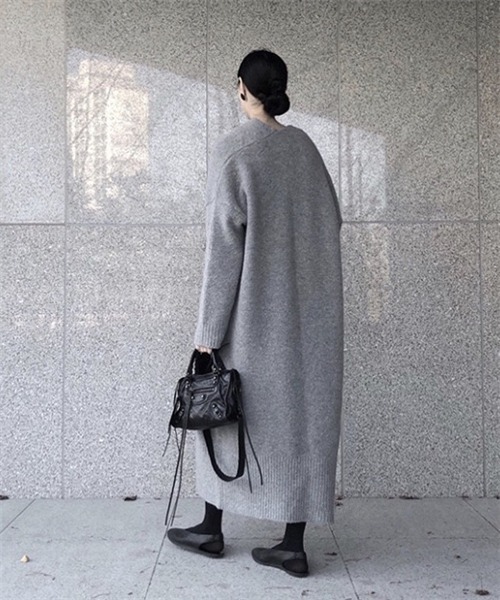 「Dream garden」 ニットカーディガン M ブラック レディース_画像5