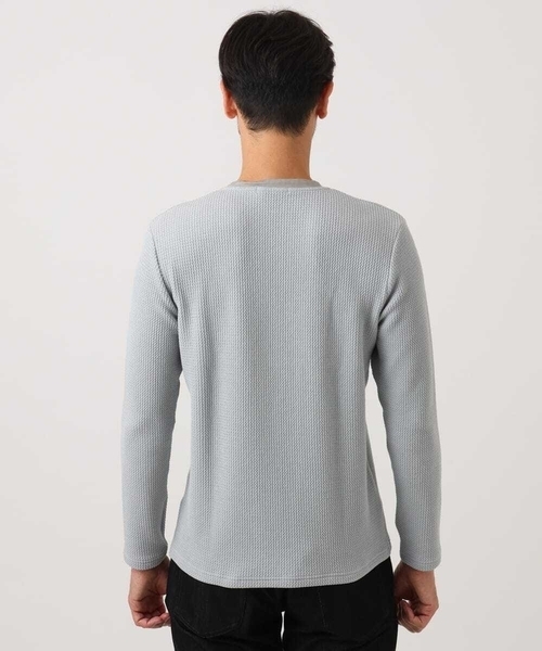 ミッシェルクランオム（MICHEL  HOMME）/ウェーブジャージクルーネック長袖カットソー MICHEL KLEIN HOMME（ミッシェルクラン オム） tシャツ ウェーブ