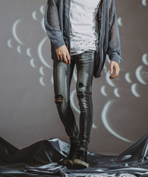 NO ID.（ノーアイディー） スキニーデニムパンツ 3 ブラック メンズ