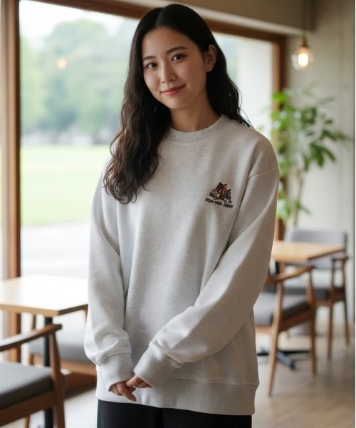 トレーナー スウェット 「TOM＆JERRY/トムとジェリー」裏ボア