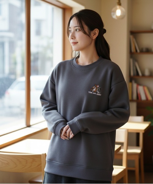 トレーナー スウェット 「TOM＆JERRY/トムとジェリー」裏ボア