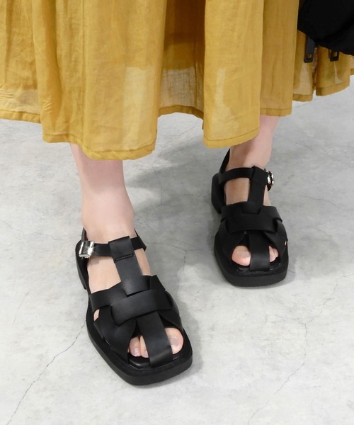 「minia」 フラットサンダル L アイボリー レディース_画像7