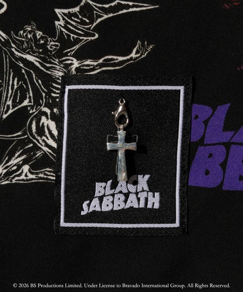 glamb（グラム） アロハシャツ シャツ 半袖 Black Sabbath Open Collar