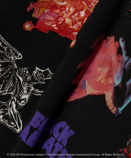 glamb（グラム） アロハシャツ シャツ 半袖 Black Sabbath Open Collar