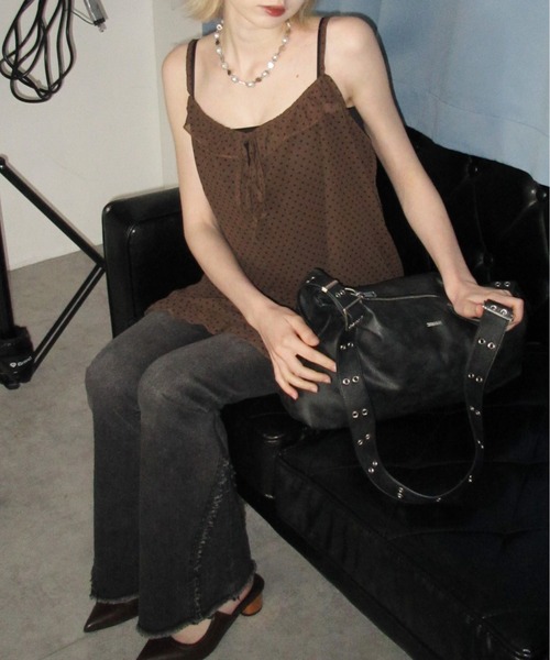 「IMARI」 キャミソールワンピース FREE ブラウン レディース_画像3