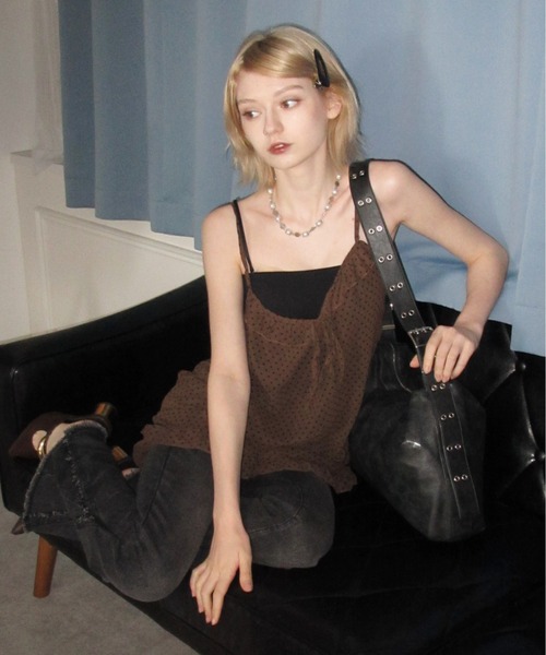 「IMARI」 キャミソールワンピース FREE ブラウン レディース_画像5