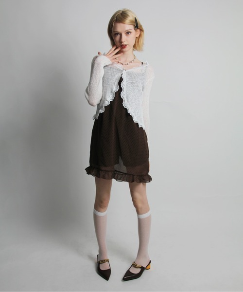 「IMARI」 キャミソールワンピース FREE ブラウン レディース_画像9