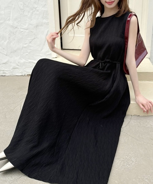 「Eclat one」 ノースリーブワンピース FREE ブラウン レディース_画像5