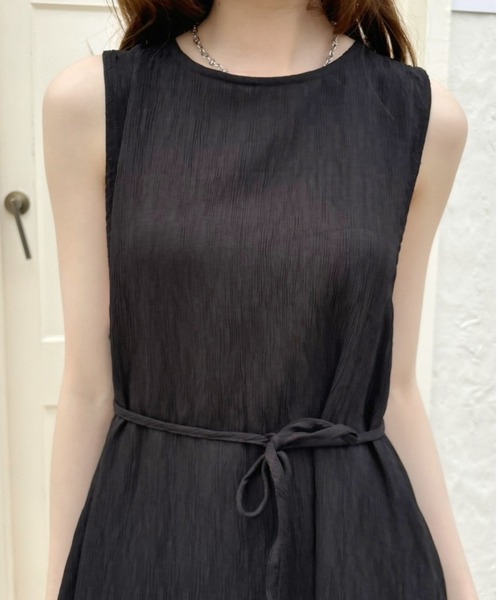 「Eclat one」 ノースリーブワンピース FREE ブラウン レディース_画像7