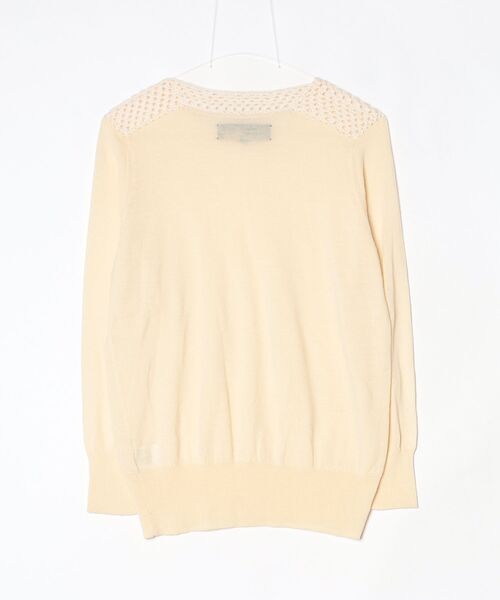 「MAUVAISES HERBES」 長袖ニット 2 イエロー レディース_画像2