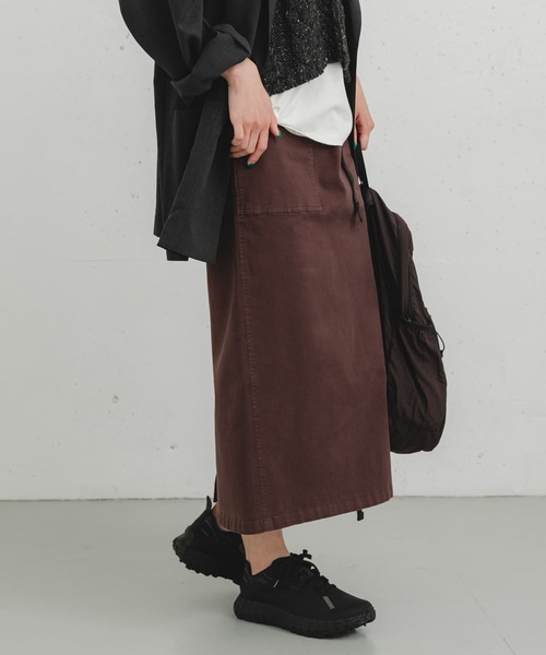 「EKAL」 タイトスカート ONE キャメル レディース_画像9