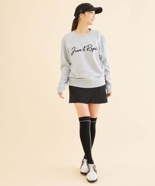 「JUN&ROPE'」 スウェットカットソー X-LARGE ピンク レディース_画像2