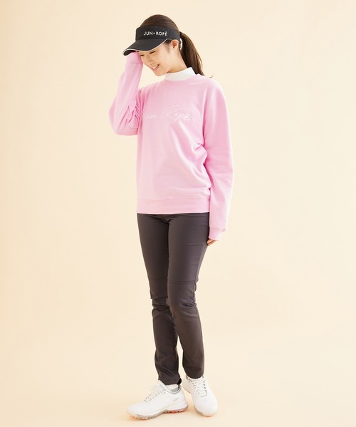 「JUN&ROPE'」 スウェットカットソー X-LARGE ピンク レディース_画像4