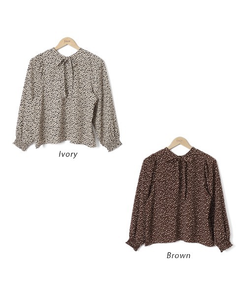 「flower」 長袖ブラウス FREE アイボリー レディース_画像5