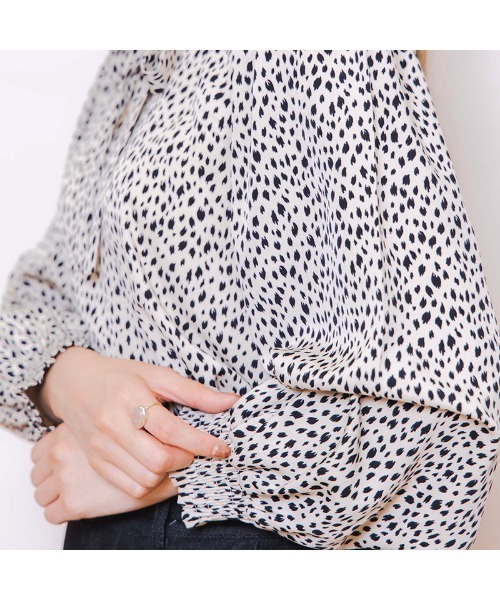 「flower」 長袖ブラウス FREE アイボリー レディース_画像9