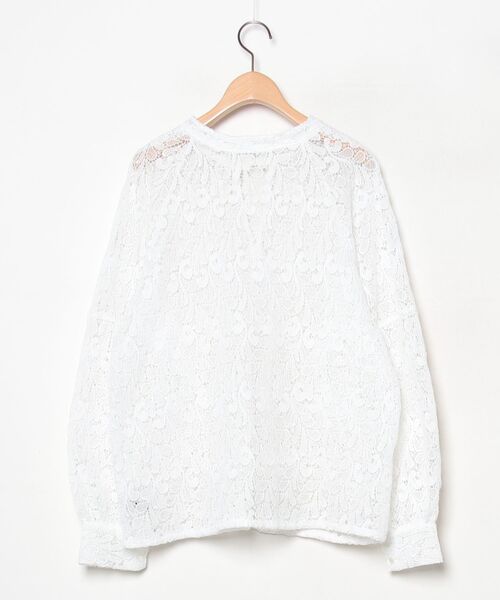 「PAGEBOY」 ドット柄長袖ブラウス - ホワイト レディース_画像2