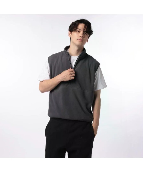 GOAT（ゴート） ベスト ジレ GOAT / DOUBLE PILE FLEECE HALF ZIP VEST