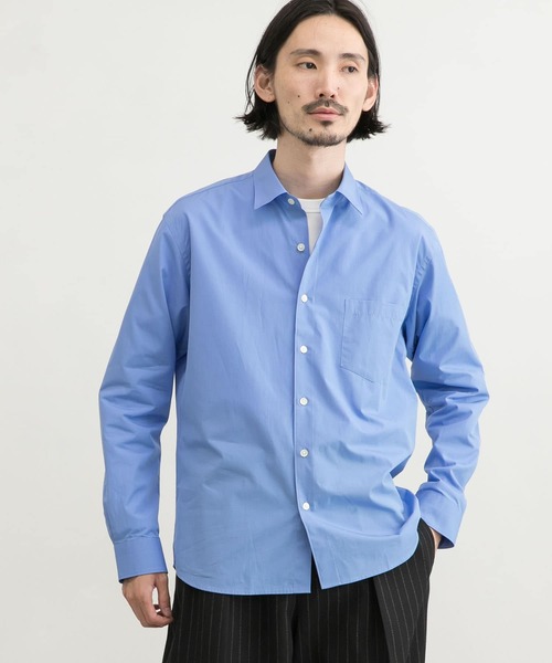 「THOMAS MASON」 長袖シャツ「URBAN RESEARCHコラボ」 SMALL ブルー メンズ_画像7