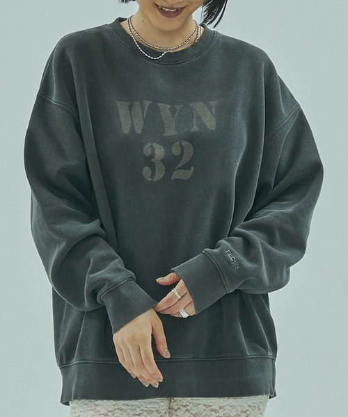 ROSE BUD（ローズバッド） トレーナー スウェット STENCIL GRAPHIC