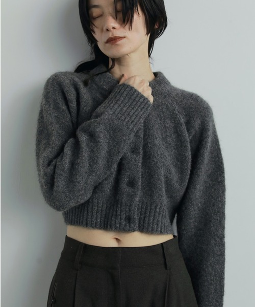 anuke（アンヌーク） カーディガン Melange Knit Cardigan レディース