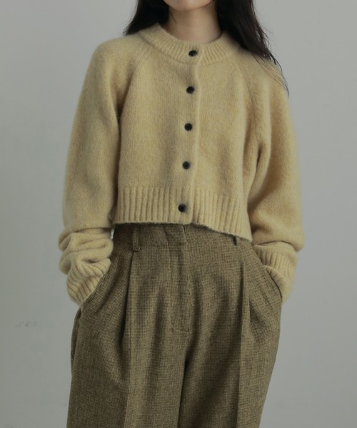 【最安値】anuke Melange Knit Cardigan ànuke online store（アンヌーク） / Melange Knit CardiganMelange