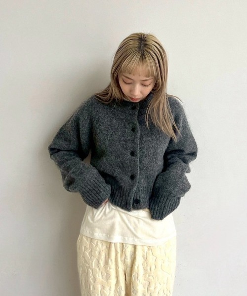 【最安値】anuke Melange Knit Cardigan 最安値】anuke Melange Knit Cardigan - メルカリ