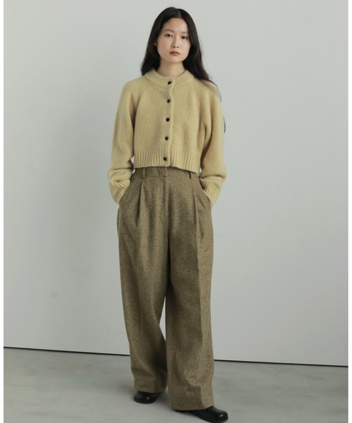 anuke（アンヌーク） カーディガン Melange Knit Cardigan レディース