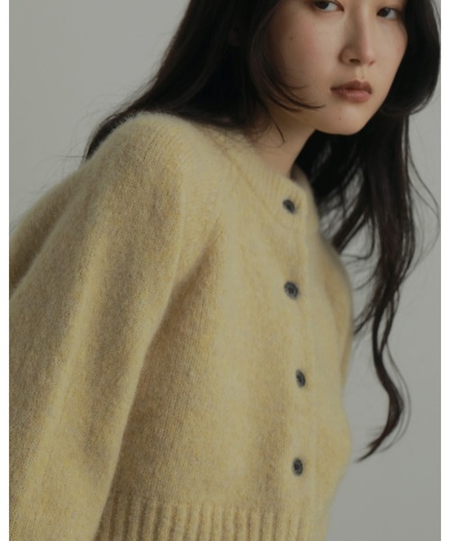 anuke（アンヌーク） カーディガン Melange Knit Cardigan レディース