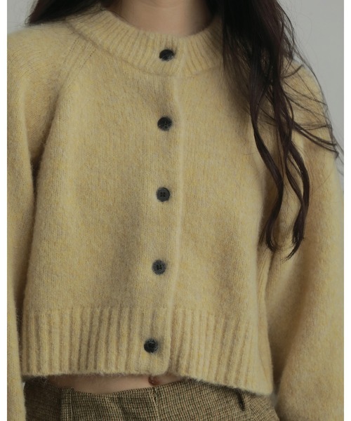 anuke（アンヌーク） カーディガン Melange Knit Cardigan レディース