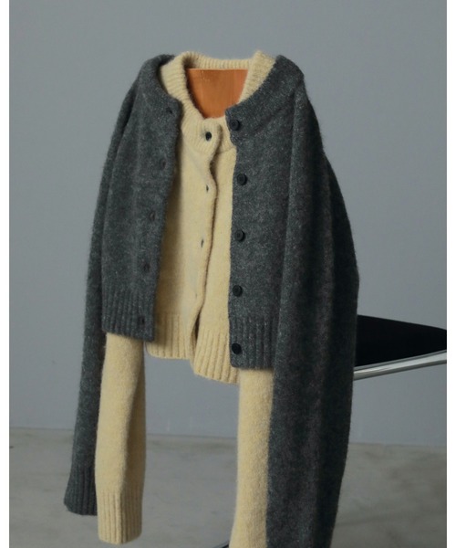【最安値】anuke Melange Knit Cardigan anuke（アンヌーク） カーディガン Melange Knit Cardigan レディース