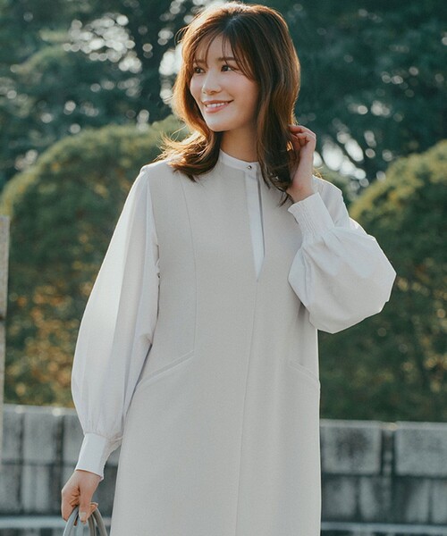 UNFILO（アンフィーロ） ブラウス シャツ 「取り外し可能なボウタイ