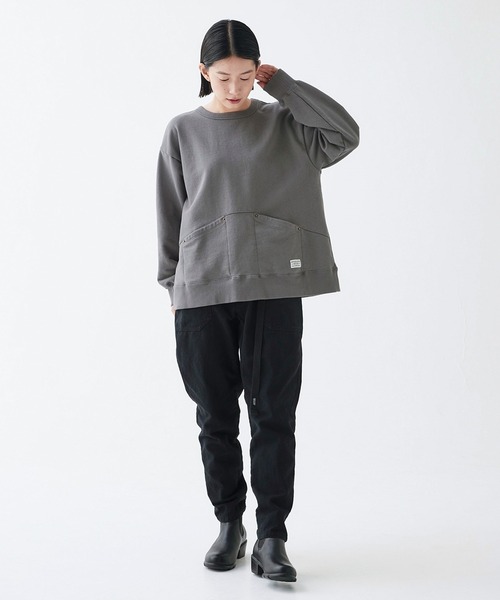 「Sunny clouds」 イージーパンツ MEDIUM ブラック レディース_画像2