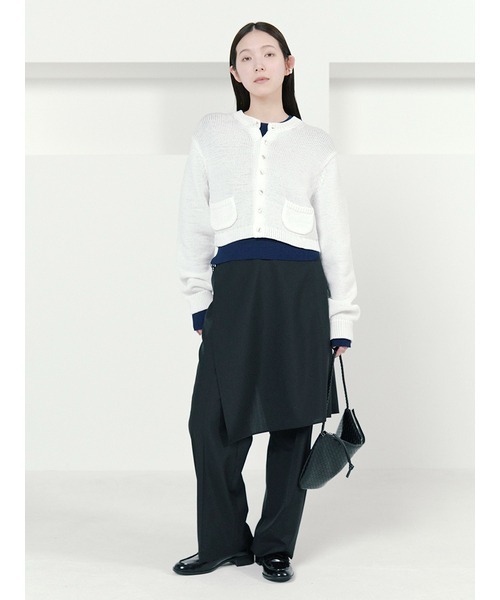 「MIESROHE」 ニットカーディガン ONE SIZE ベージュ レディース_画像2