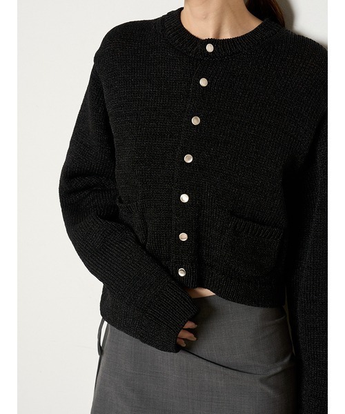「MIESROHE」 ニットカーディガン ONE SIZE ベージュ レディース_画像4