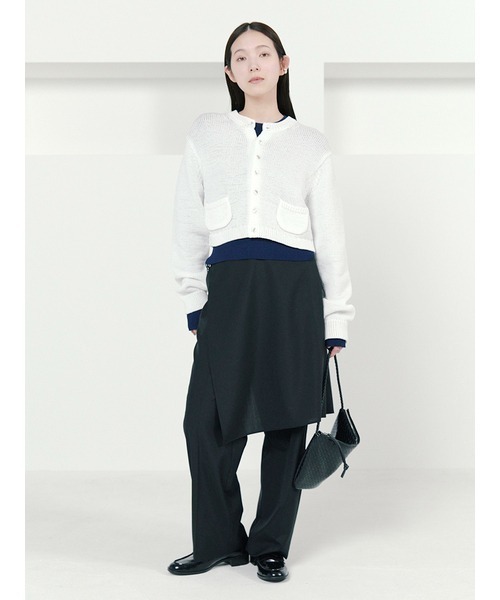 「MIESROHE」 ニットカーディガン ONE SIZE ベージュ レディース_画像7