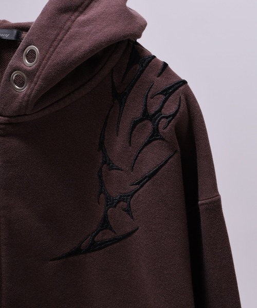 BIKE STAR（バイクスター） パーカー RESHAM トライバル刺繍ZIP