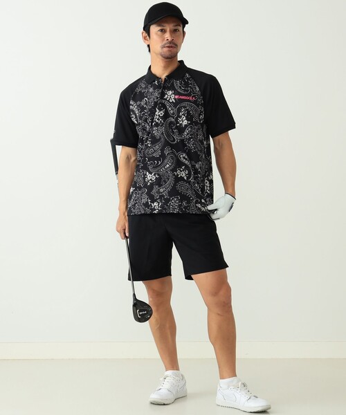 BEAMS GOLF（ビームス ゴルフ） 半袖ポロシャツ S ブラック メンズ