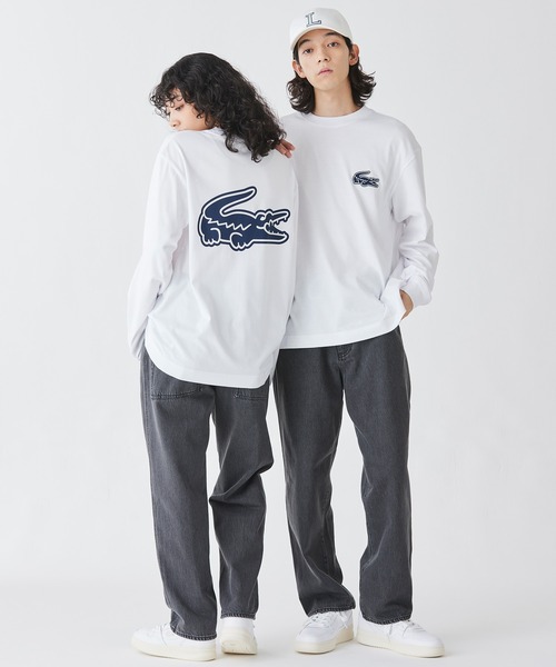 「LACOSTE」 長袖Tシャツ 5 ホワイト メンズ_画像9
