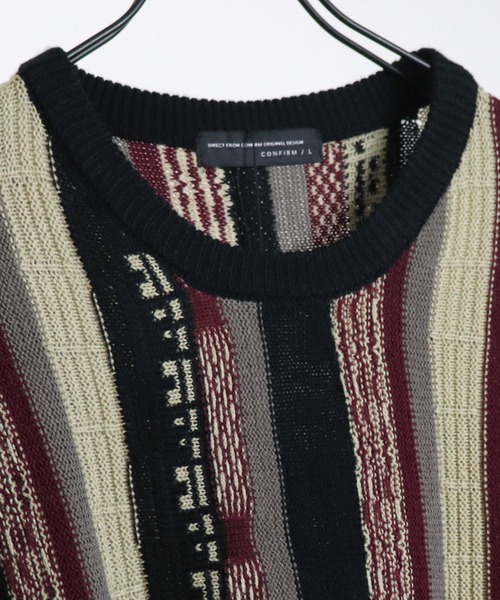 「Confirm」 ノースリーブニット L ブラック系その他 メンズ_画像4