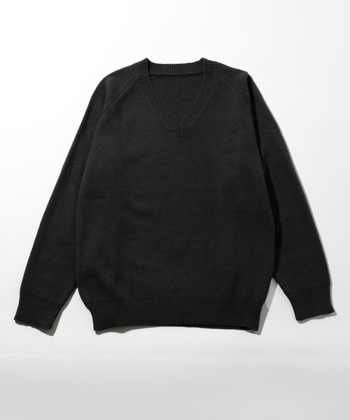 「MAISON CLUB」 長袖ニット L ブラック メンズ_画像2