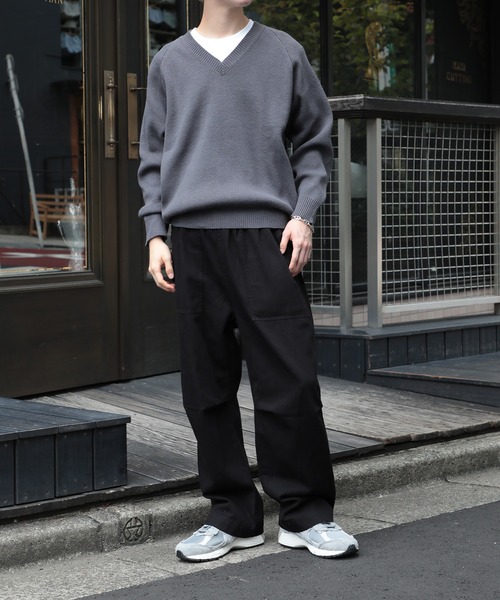 「MAISON CLUB」 長袖ニット L ブラック メンズ_画像6