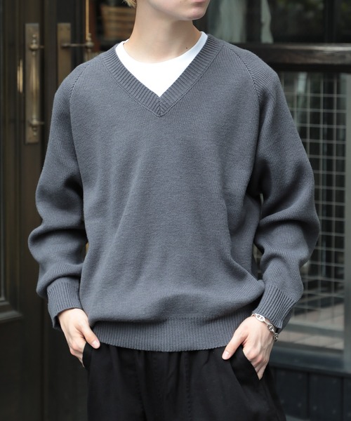 「MAISON CLUB」 長袖ニット L ブラック メンズ_画像7