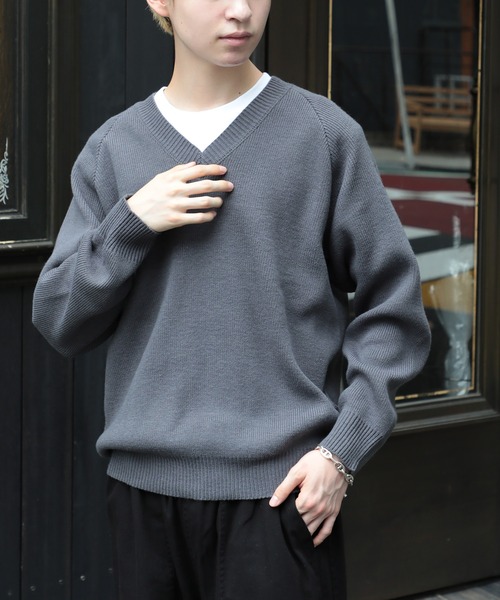 「MAISON CLUB」 長袖ニット L ブラック メンズ_画像8