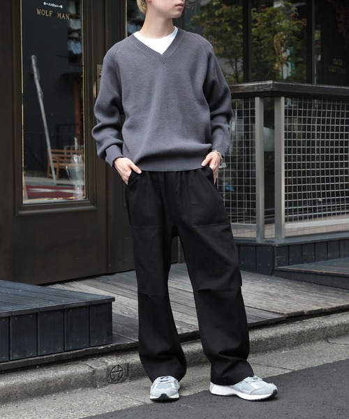 「MAISON CLUB」 長袖ニット L ブラック メンズ_画像9