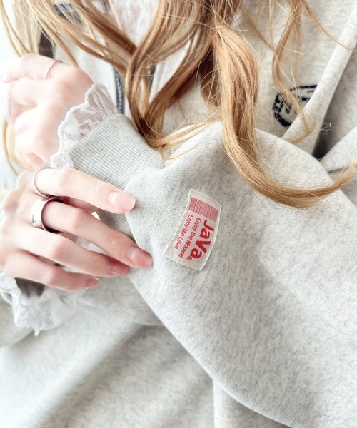 「Java」 スウェットカットソー X-LARGE ブラック レディース_画像8