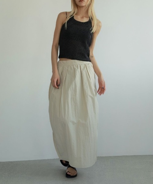 「anuke」 ロングスカート 38 オフホワイト レディース_画像4
