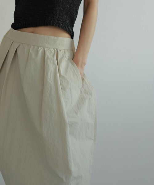 「anuke」 ロングスカート 38 オフホワイト レディース_画像5