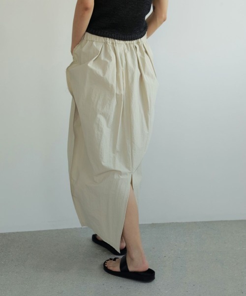 「anuke」 ロングスカート 38 オフホワイト レディース_画像6